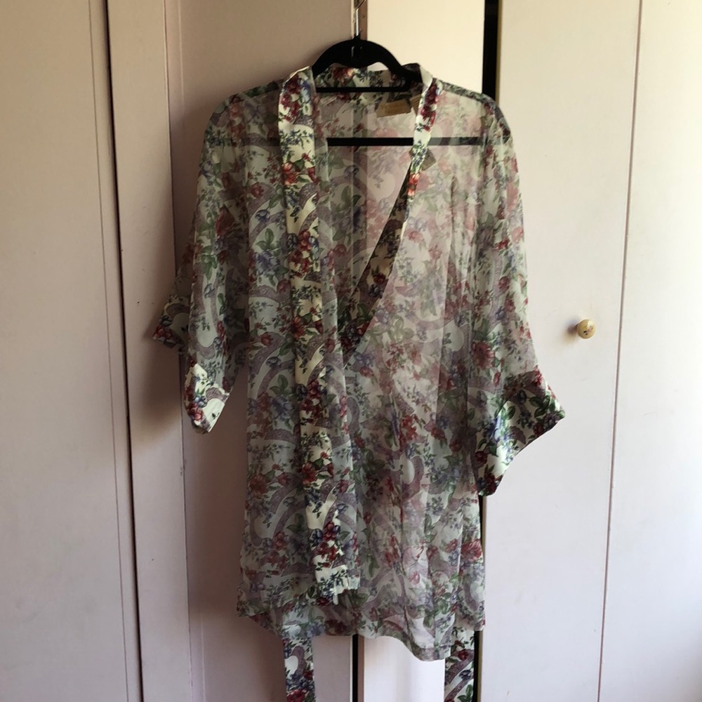 Victoria’s Secret sheer floral robe